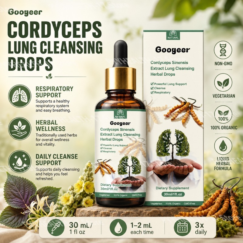Herbal Wellness Liquid - Cordyceps Drops Suplemen Cair Herbal untuk
