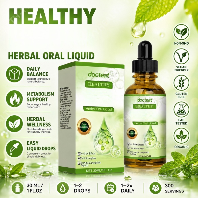 Ekstrak Daun Mint & Vitamin B1 - Herbal Wellness Liquid ulasan dan harga